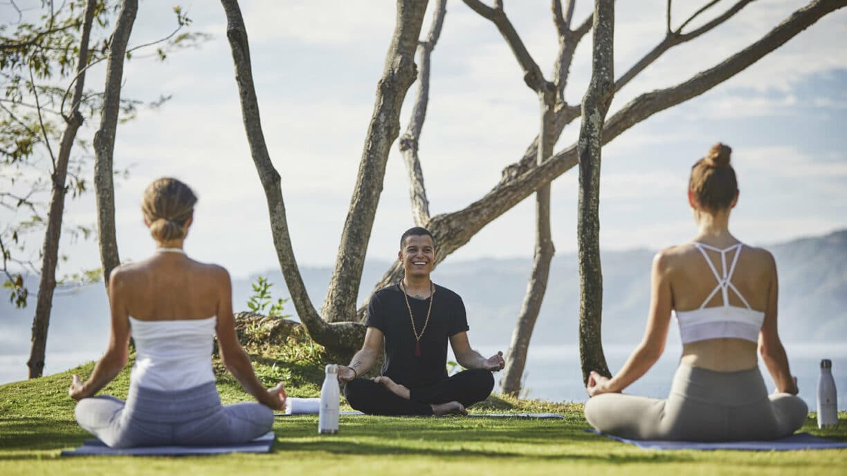 people doing meditation