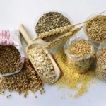 Grains of different varieties