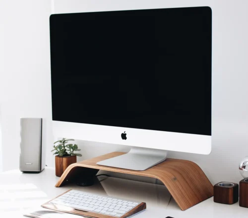 Apple Mac on desk