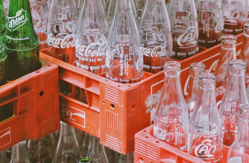 empty soft drinks bottles
