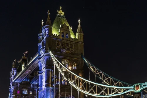 tower bridge by night