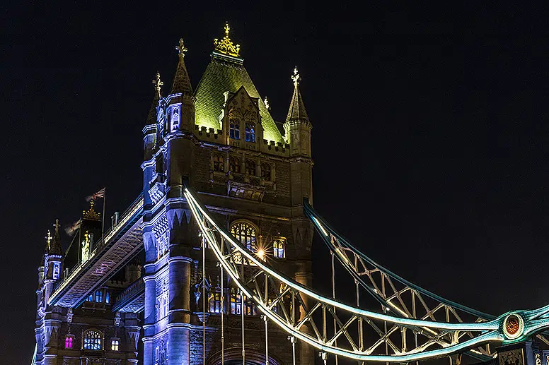 Tower bridge by night
