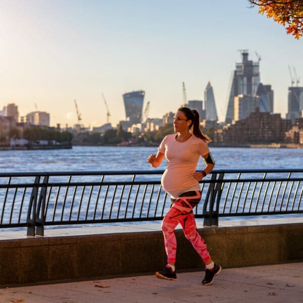 pregnant woman running scaled