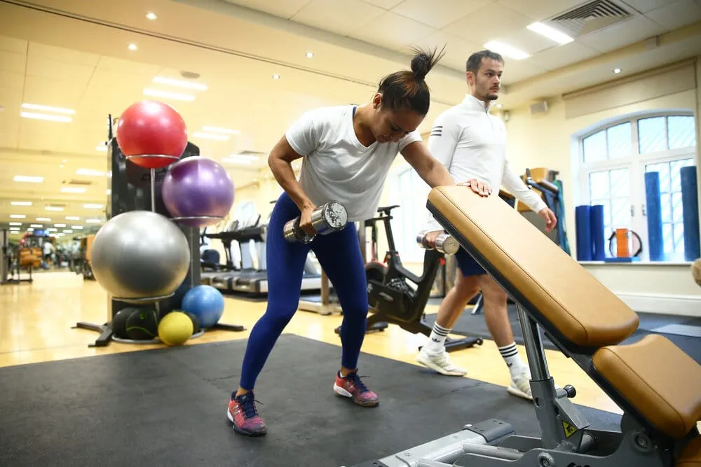 Heather Watson in the Gym