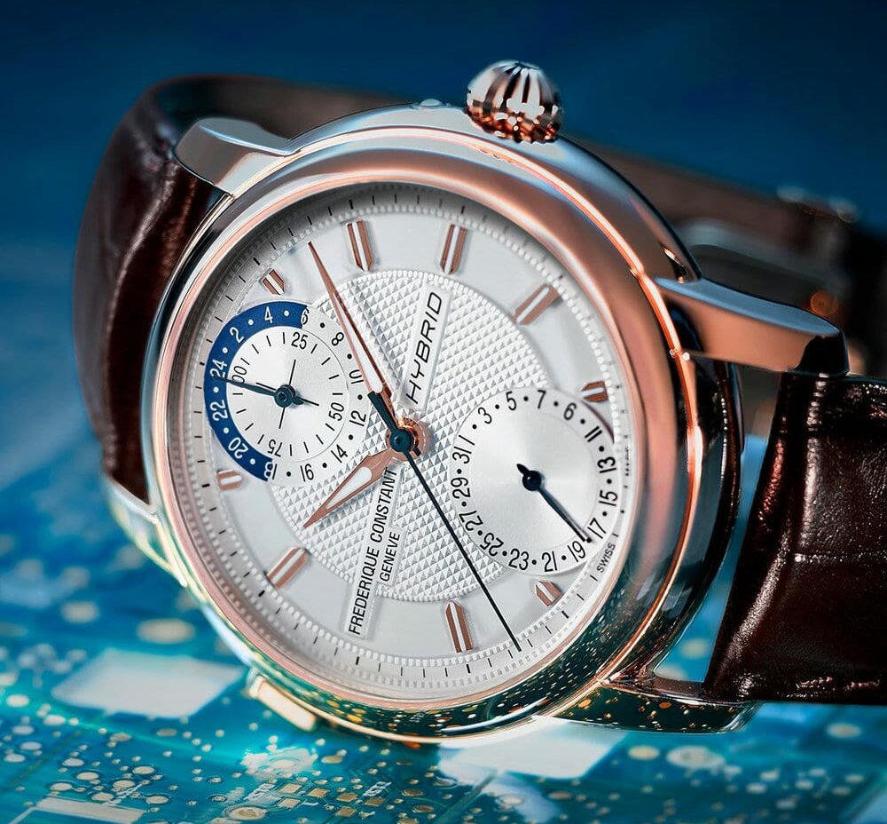 Frederique constant adds new dial animations within its hybrid manufacture collection
