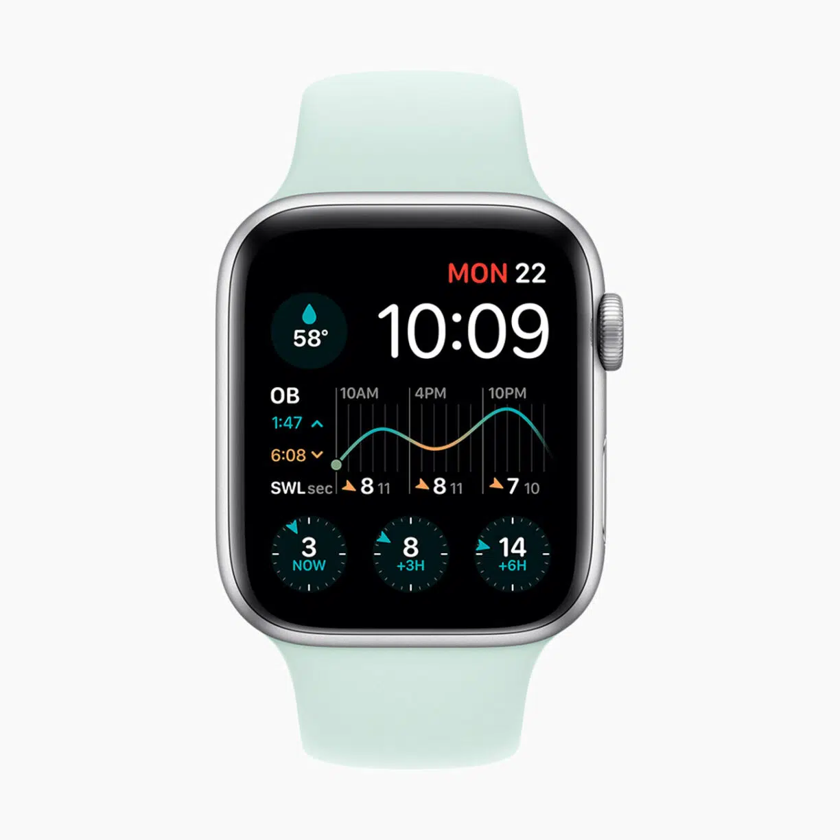 Apple watch watchos7 surfing watch face 06222020