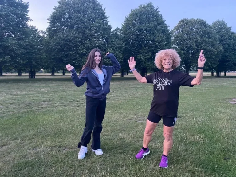 Eddie and granddaughter