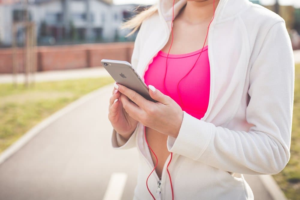 woman on mobile phone