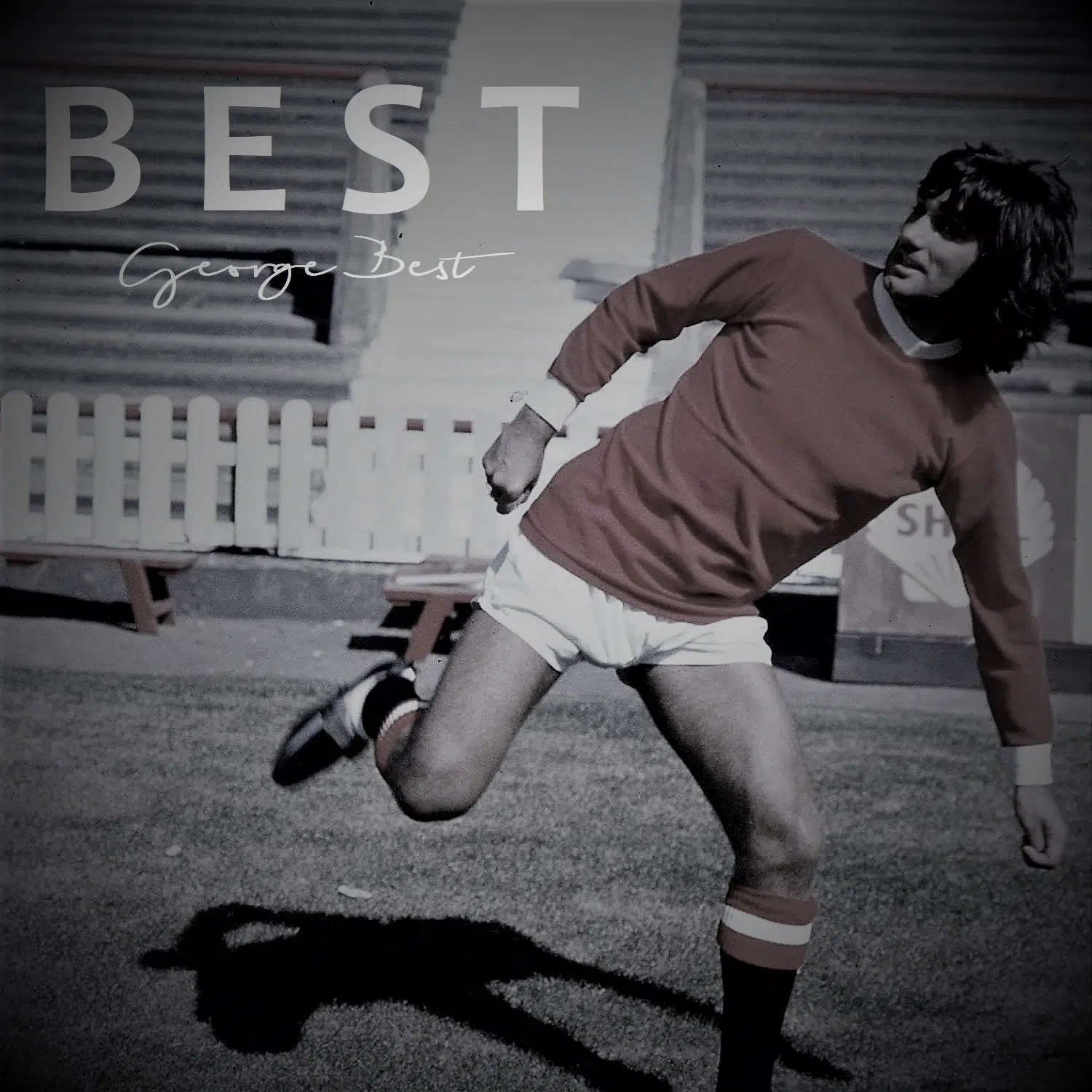 George best in stylo football boots