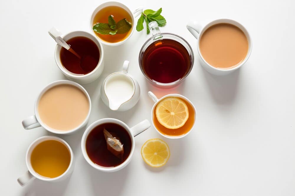 Multiple cups of tea