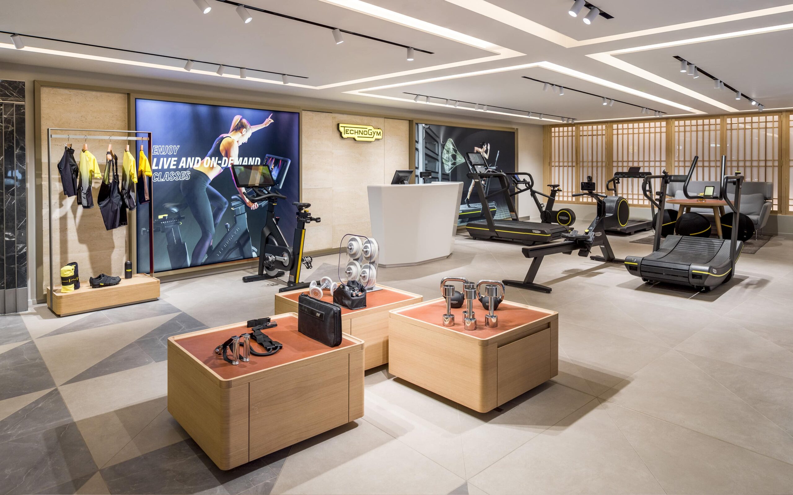 Technogym in harrods store scaled