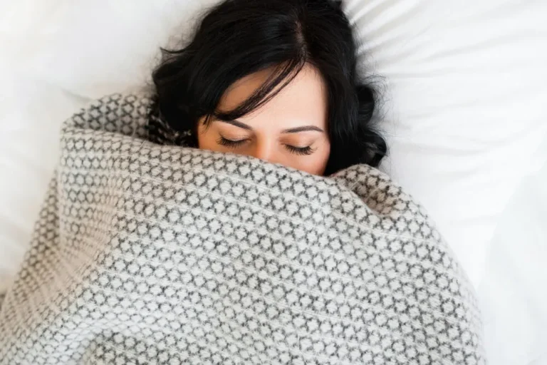 woman takes a nap