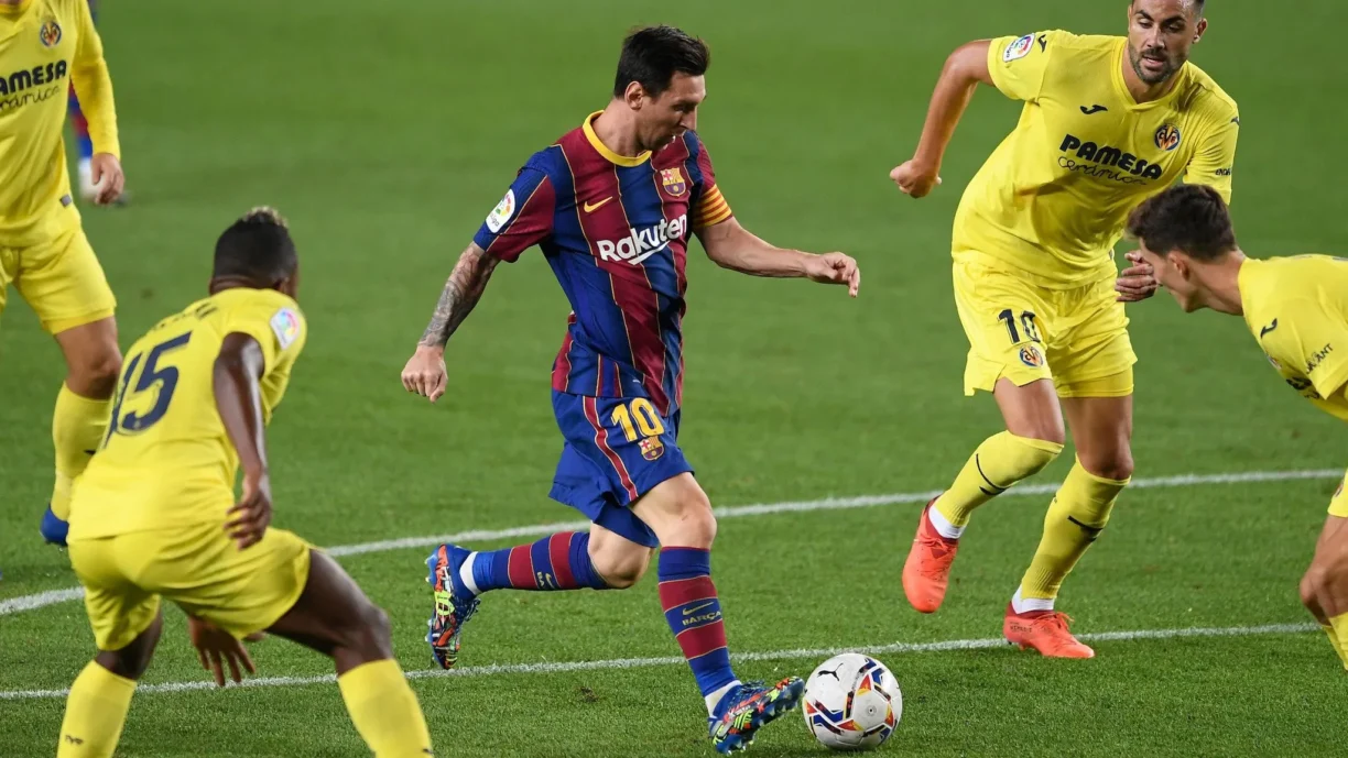 Lionel Messi in action