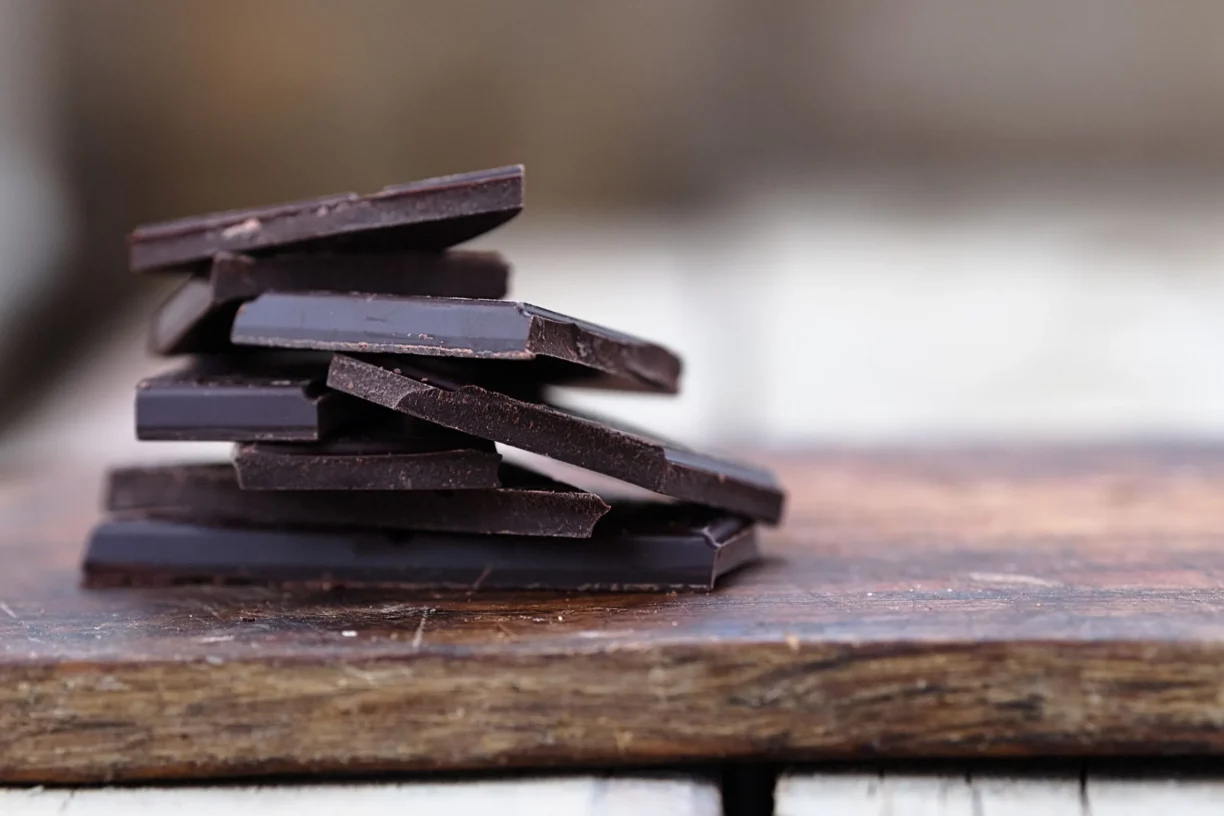 chocolate squares stacked scaled