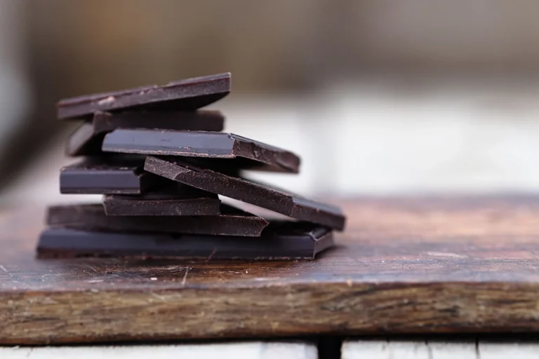 chocolate squares stacked scaled