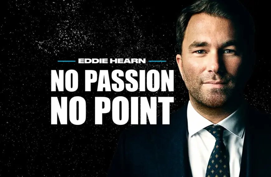 eddie hearn no passion no point poster