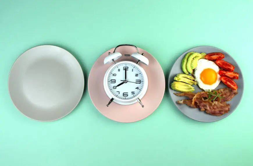 plates of food with clock on scaled