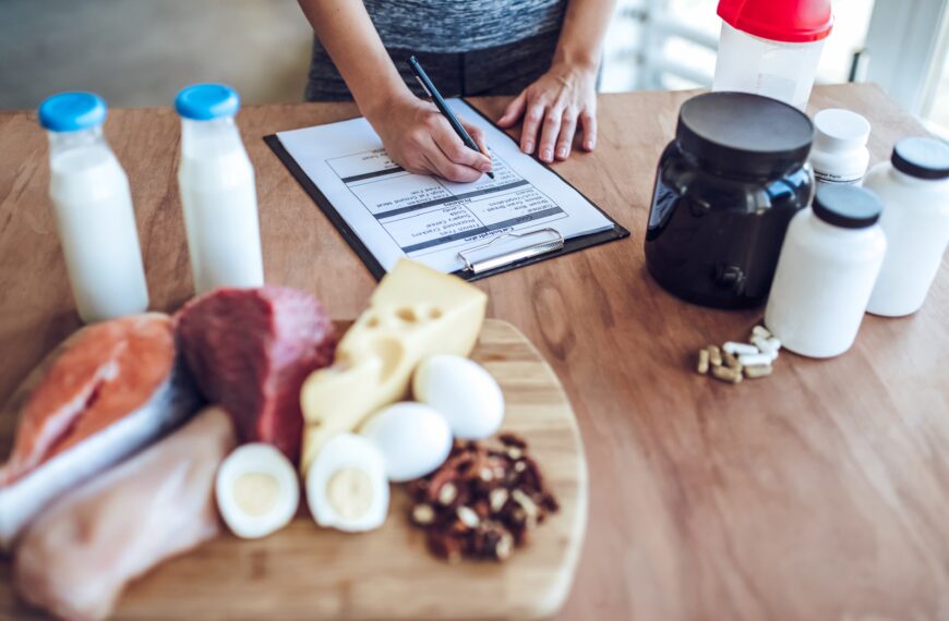 sports person working out nutrition plan