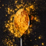 turmeric exploding on spoon