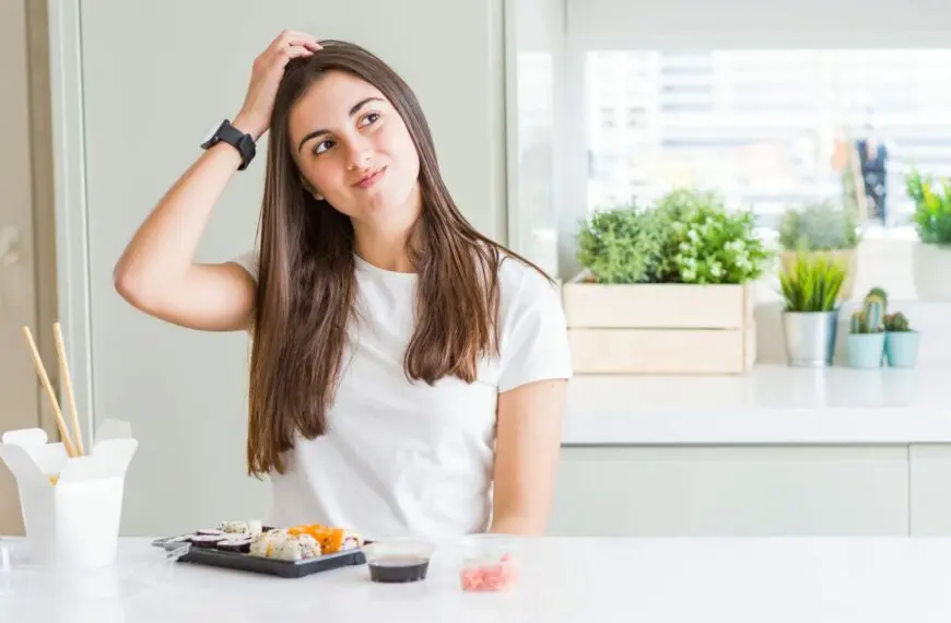 woman thinking at the dinner bench scaled