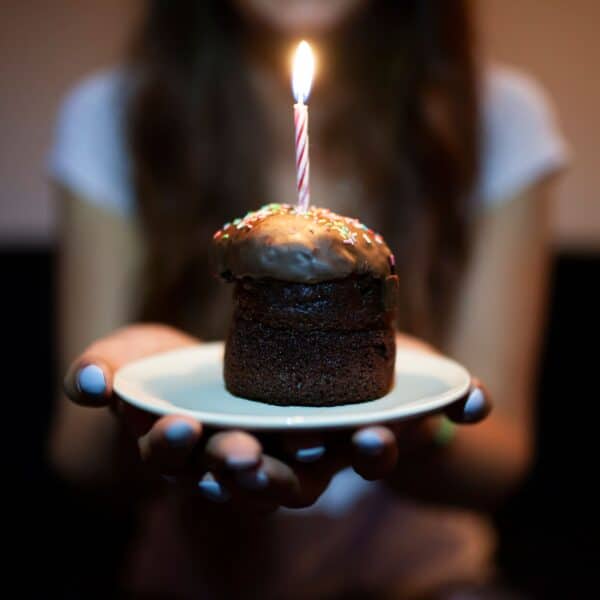 cupcake with candle scaled