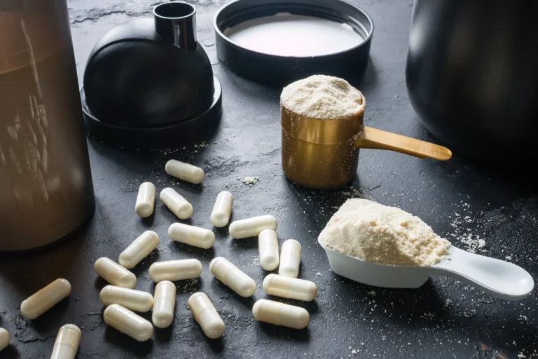 mix of fitness supplements