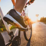 person cycling triathlon