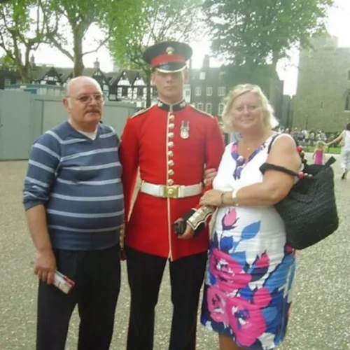 theresa hemsley with son paul hemsley