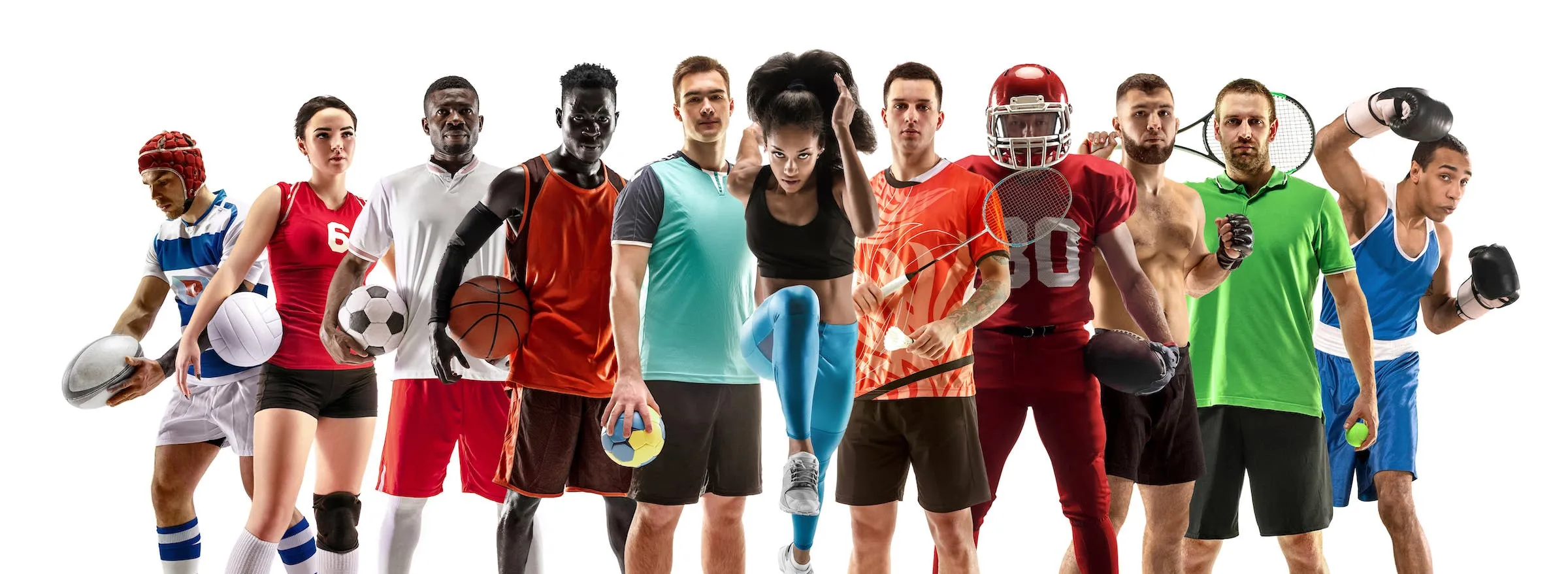 various sporting people