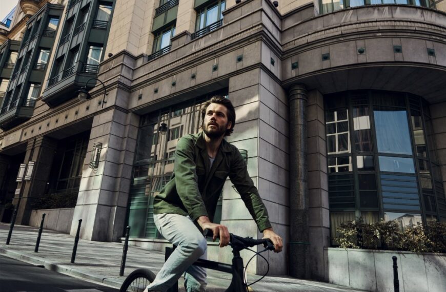 man on cowboy bike