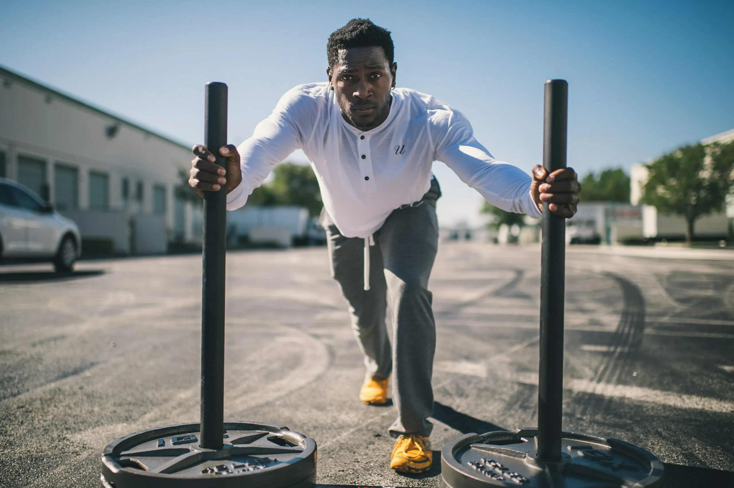 man exercising outside scaled