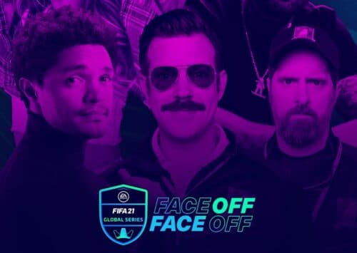 Jason Sudeikis as ‘Ted Lasso Brendan Hunt as Coach Beard Trevor Noah Becky G and Nicky Jam to Compete in EA SPORTS FIFA Global Series Face off