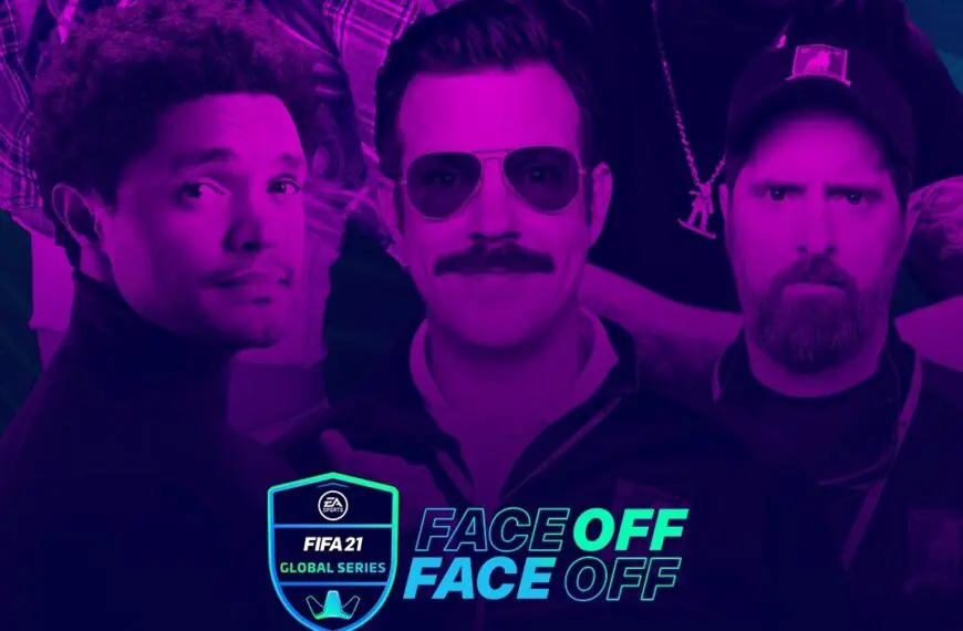 Jason Sudeikis as ‘Ted Lasso Brendan Hunt as Coach Beard Trevor Noah Becky G and Nicky Jam to Compete in EA SPORTS FIFA Global Series Face off