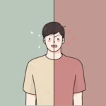 bipolar graphic of happy and sad faces