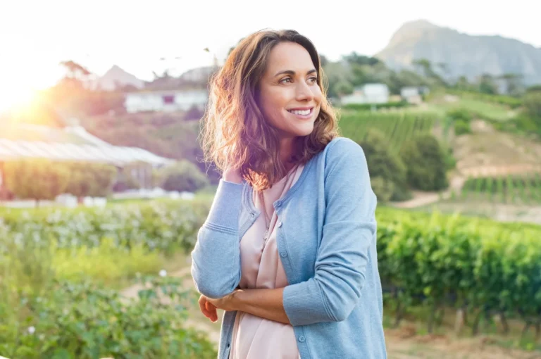 woman smiling