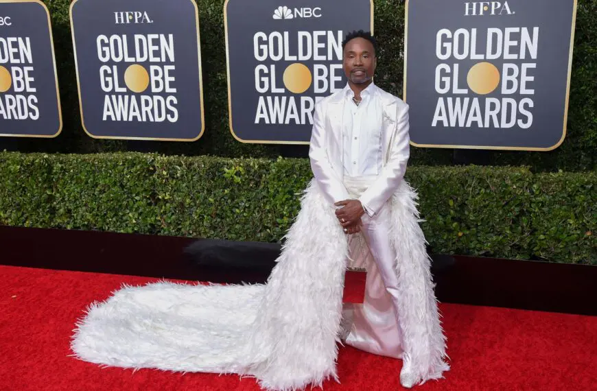 billy porter on the red carpet at the golden globe awards scaled