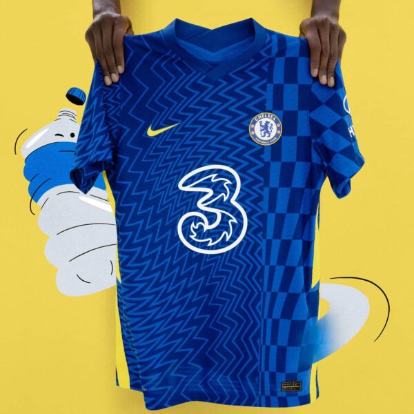 Chelsea’s new 2021-22 home kit wave arrives in a bold design