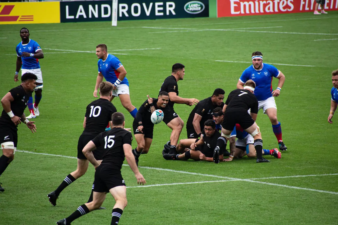 New zealand and france rugby game in tokyo 2019