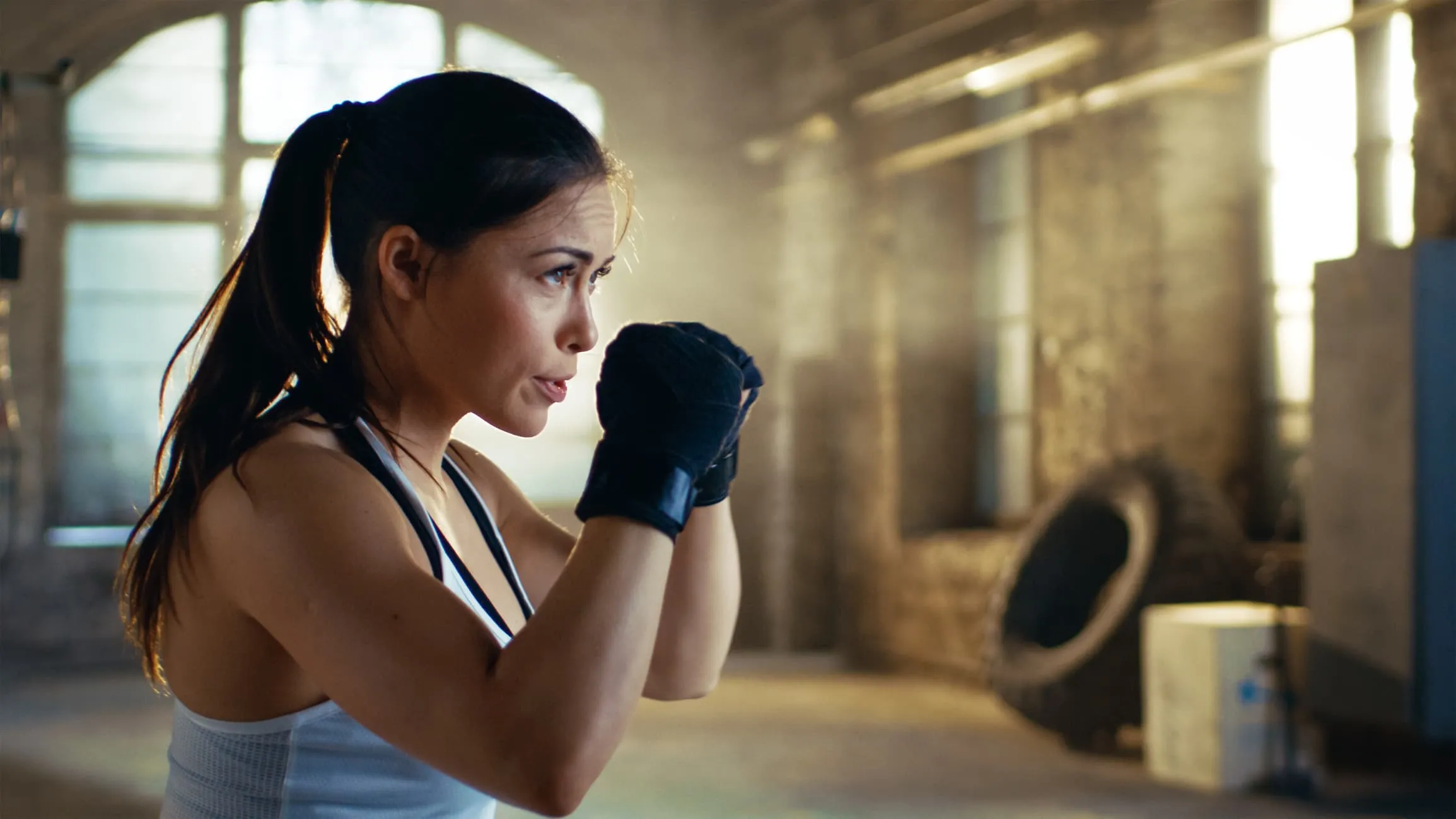 woman boxing