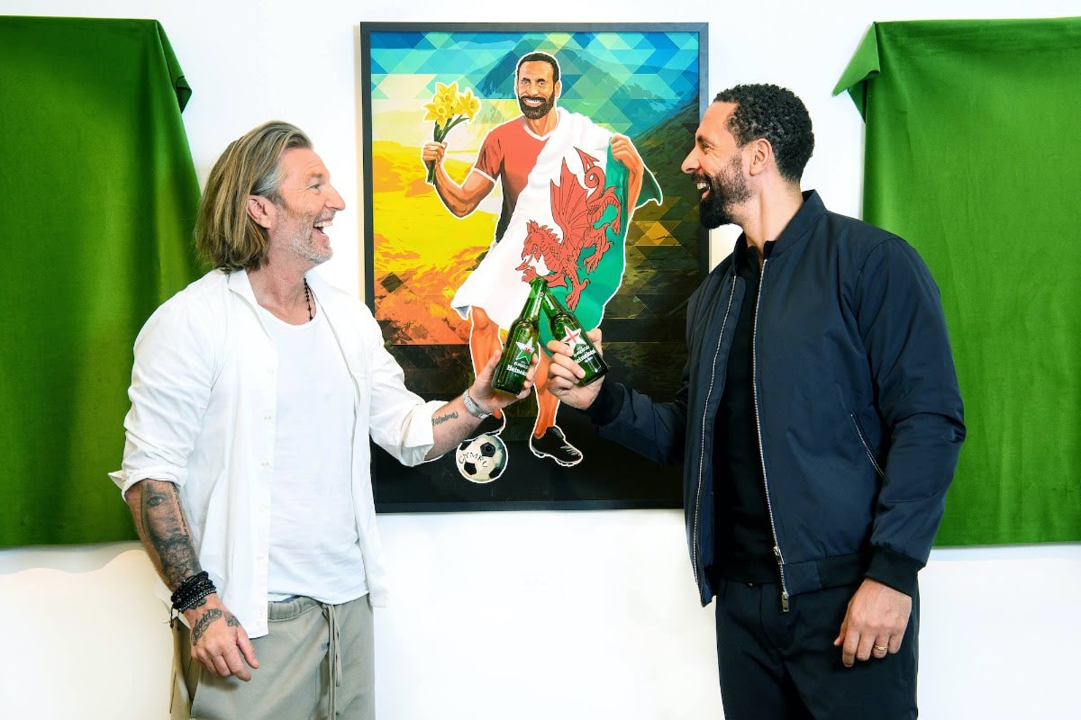 Rio ferdinand portrayed as a welsh icon by friendly rival robbie savage