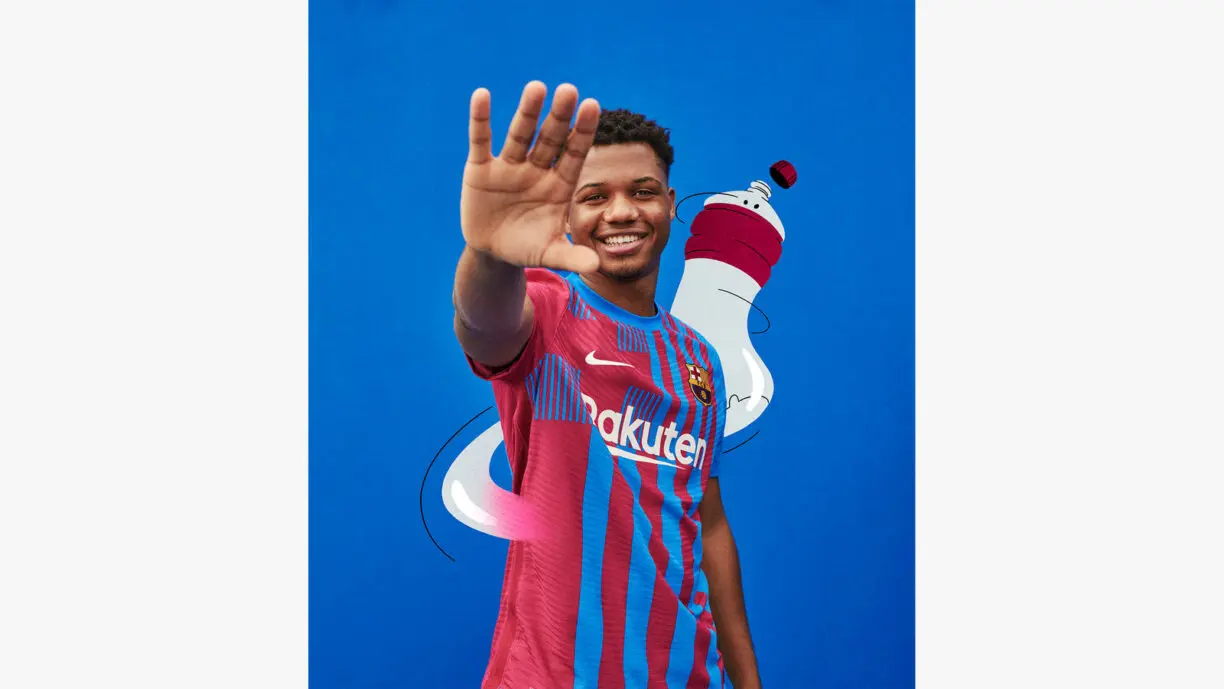 Fc barcelona's 2021-22 home kit