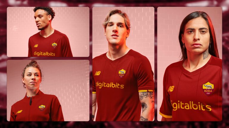 AS Roma 2122 Home Kit 4