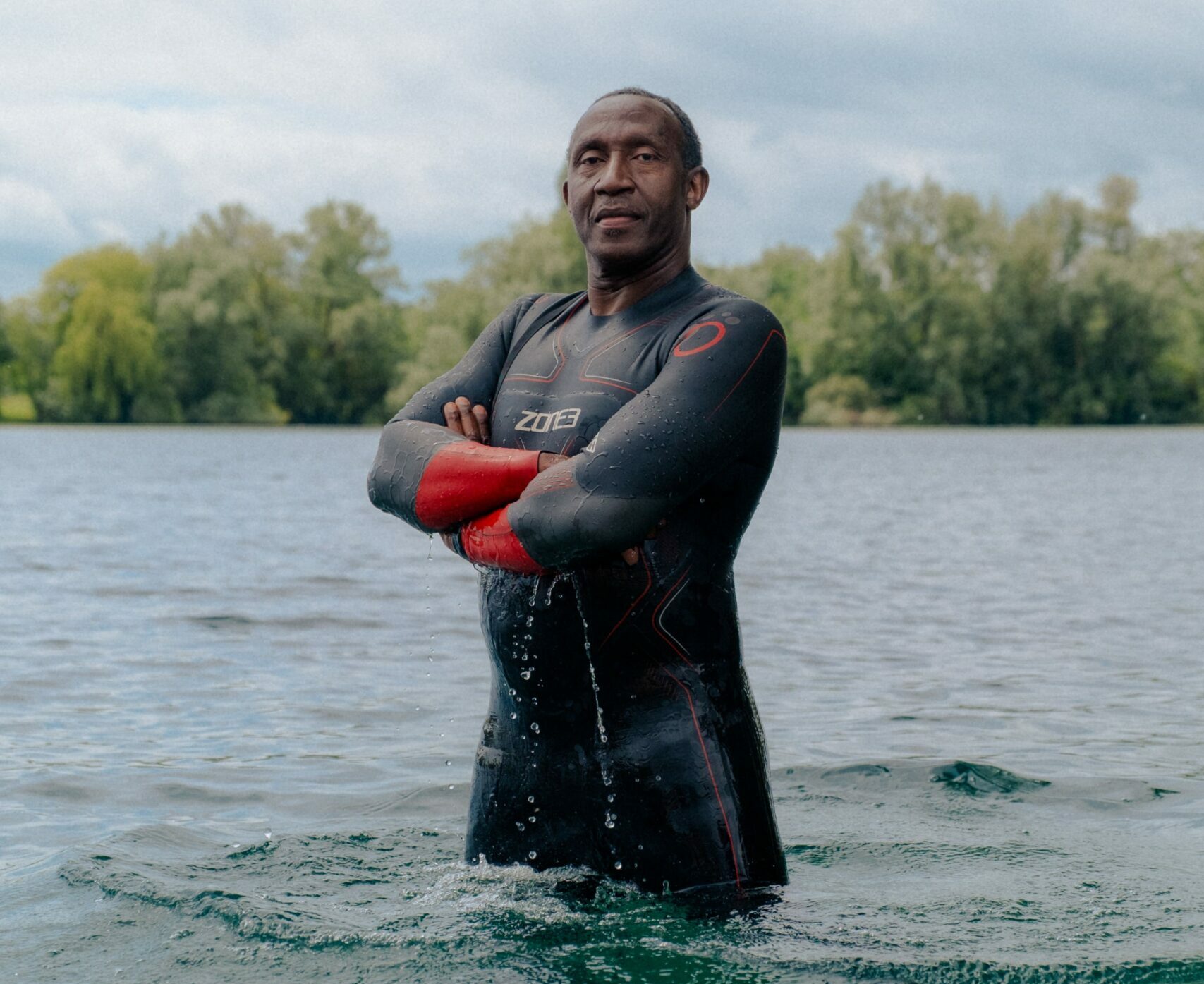 Linford Christie Open Water Swimming