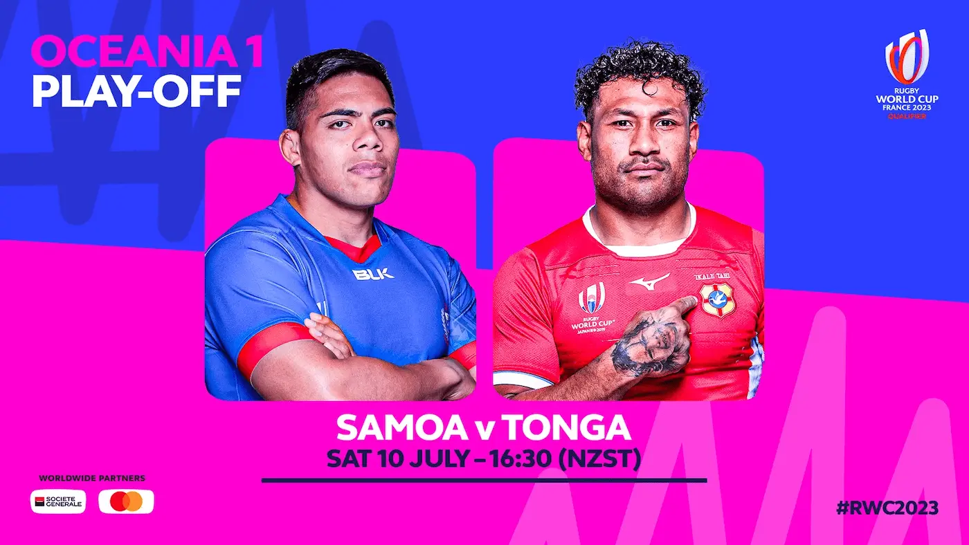 Samoa v tonga poster