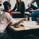 students in discussion