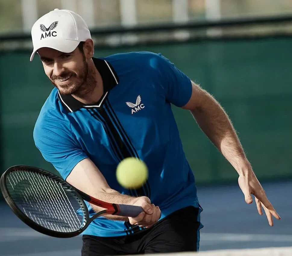 BLUE AMC BOLD PERFORMANCE TEE e1629570762116