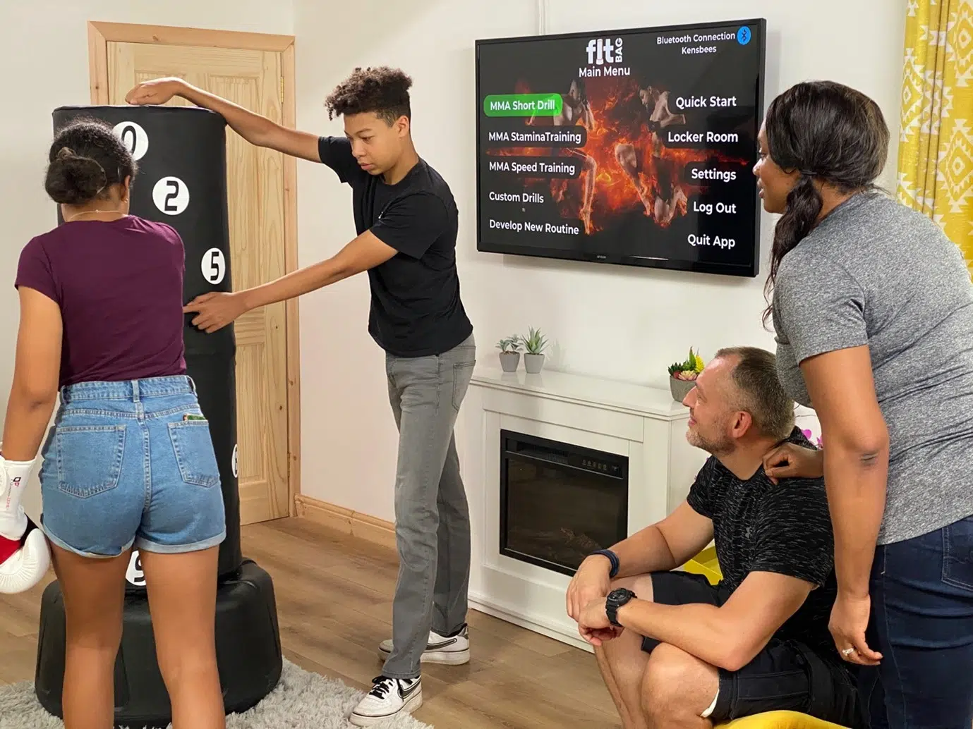 Fitbag is the first connected fitness mma and boxing training system built around a punchbag