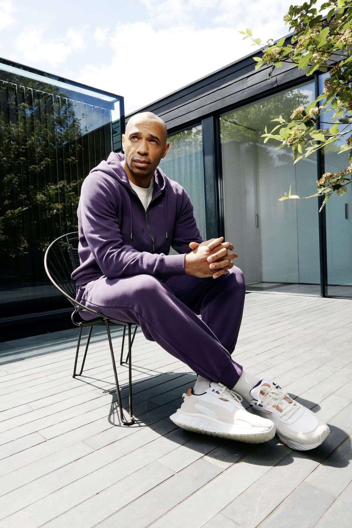 Thierry Henry Wears A Premium Take On Puma's Classic Sportswear