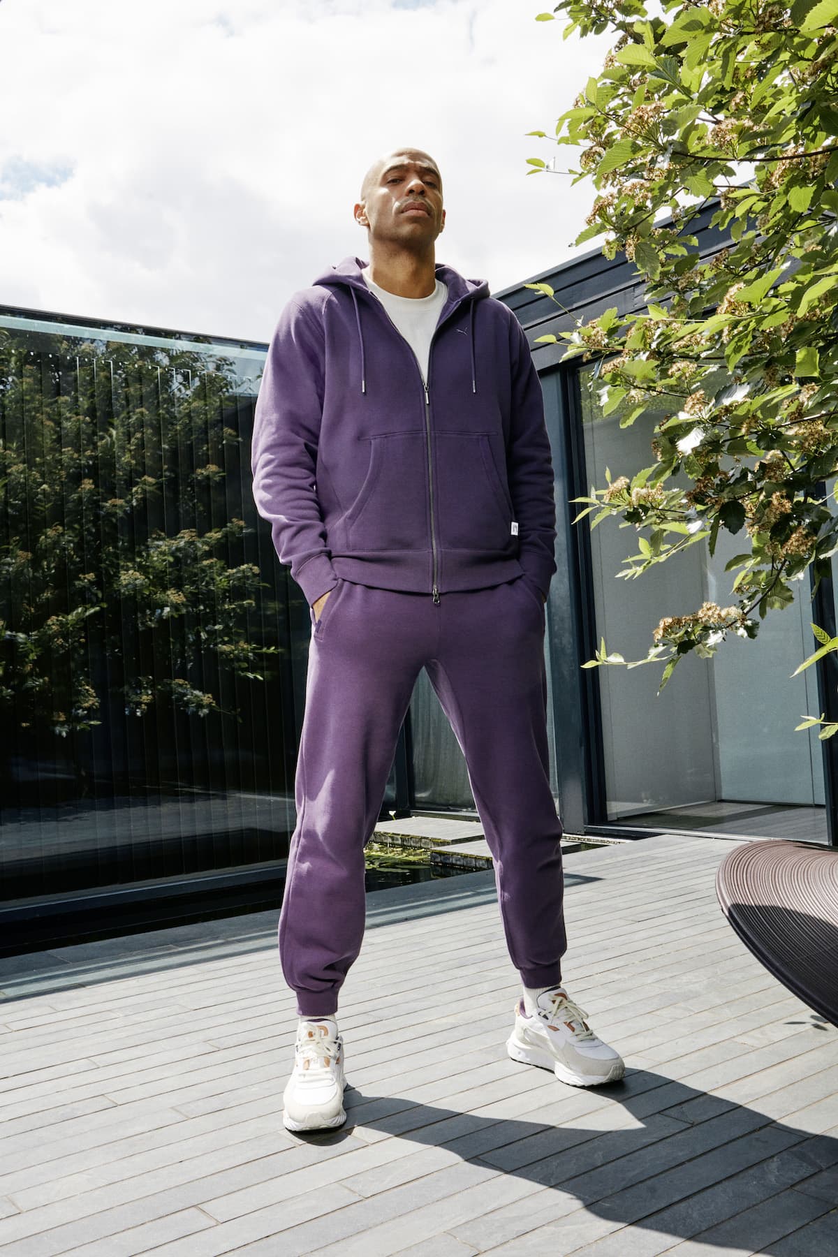 Thierry Henry Wears A Premium Take On Puma's Classic Sportswear