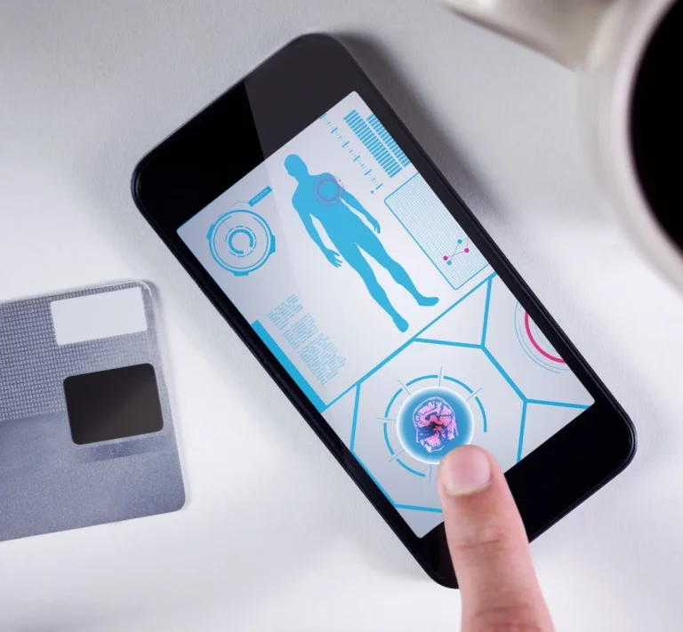 mobile phone with health tech